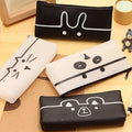 New Cartoon Bear Pencil Bags Large Capacity PU Pencil Case Kawaii Stationery Pencil Bags