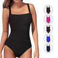 New Women's One-Piece Summer Beach Bodysuit Off-the-Shoulder Push-Up Plus Size Spandex Swimwear Breathable Quick Dry