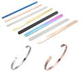 Factory Wholesale 6-Inch Mirror Polished  Stainless Steel Cuff Bangle DIY Jewelry Findings Blank Stamping Bangle