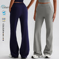 SHINBENE 34" Recycled Polyester Workout Jogger Pants High Waist Straight Cut Leisure Joggers with Pocket