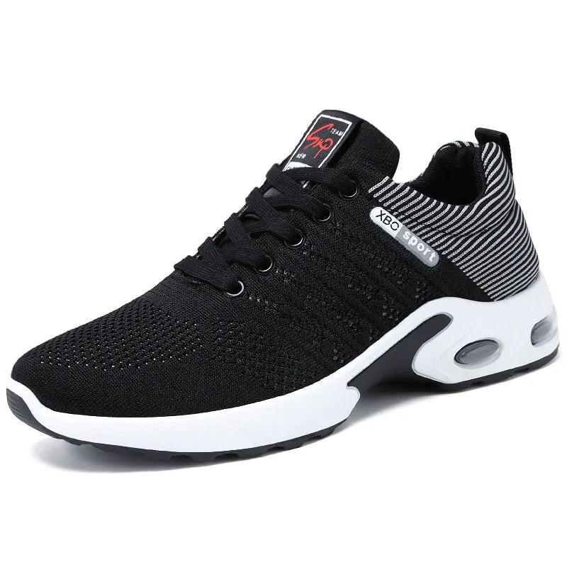 Factory Sells New Lace-up Design Breathable Decorative Mesh Shoes for Men Outdoor Running Shoes