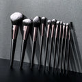 Wholesale Private Label Face Eye Cosmetics 4/11/14pcs Black Makeup Brushes Set Trade Assurance Opp Bag or Case or Box Nylon 3set