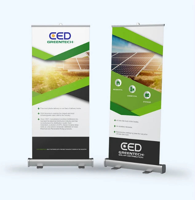 Low Price Retractable Banners Roll up Advertising Banner Stand Aluminum Roll Down Banner Rollup Standee