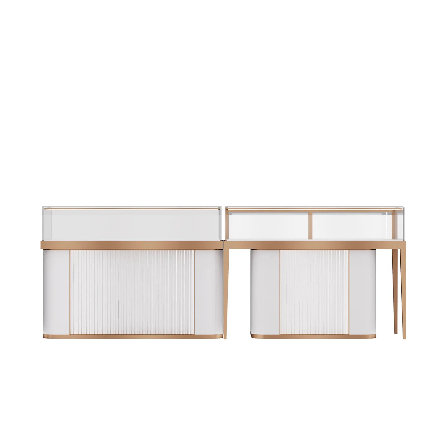 2023 Newest Design Shangliang GT-08 Stainless Steel Wood Glass Jewelry Showcase Factory Directly Provide Reasonable Price Good
