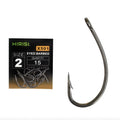 HIrisi Fishing Hooks PTFE Coated High Carbon Stainless Steel Barbed Fish Hook With Eye Carp Fishing Accessories X501