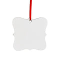 Qualisub Personalized 3mm MDF Benelux Shape Double Sided Fashionable Customized Sublimation Christmas Ornaments
