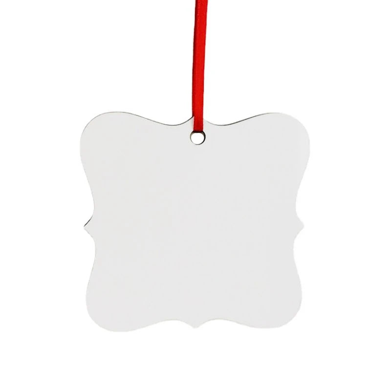 Qualisub Personalized 3mm MDF Benelux Shape Double Sided Fashionable Customized Sublimation Christmas Ornaments