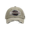 Men's Women's Sporty Style Denim Baseball Cap Three-dimensional Embroidered Letters Common Soft Top Outdoor Riding Students