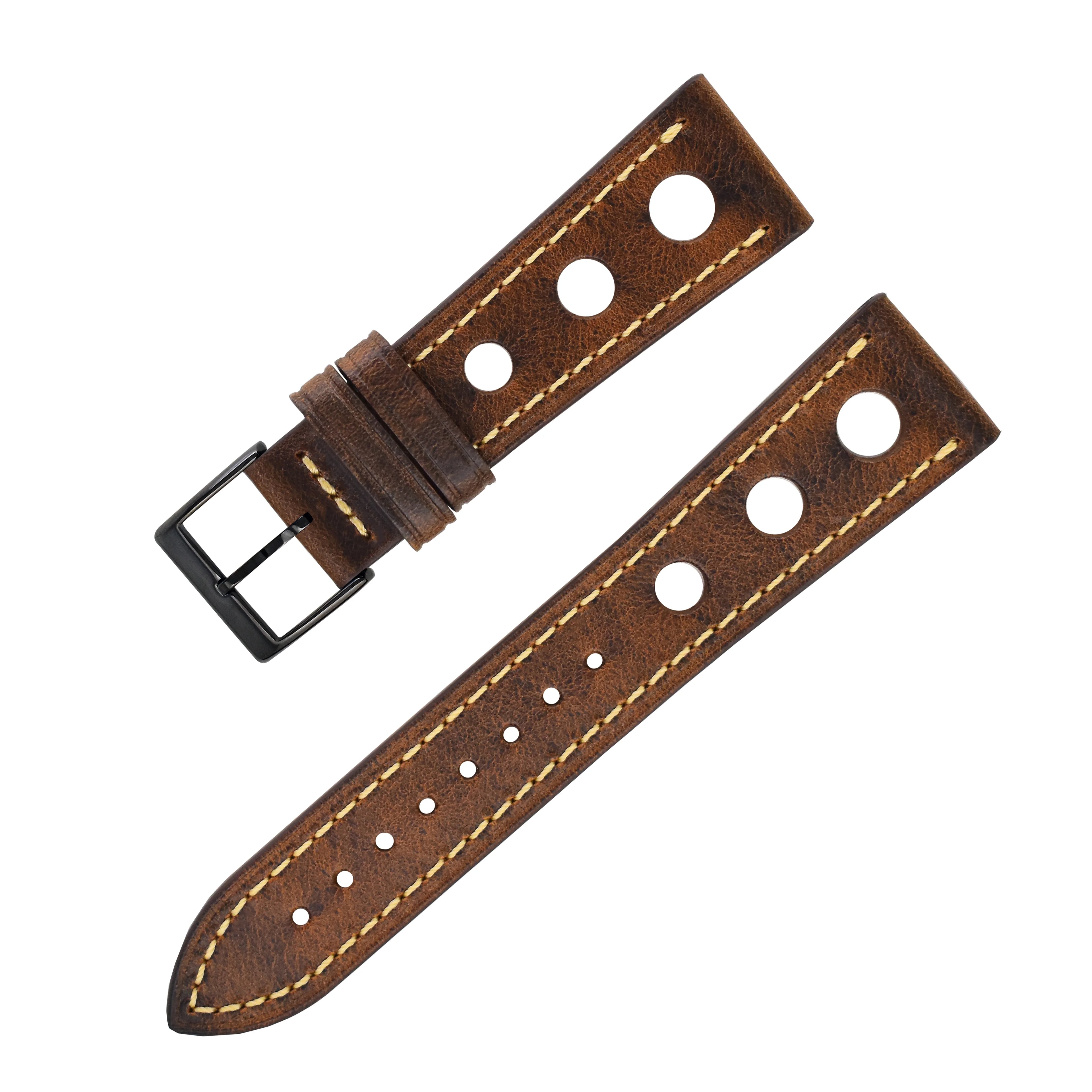 He Qi Genuine Leather Watch Bands 24 22 20 mm Smartwatch Replacement Strap for Samsung Watch