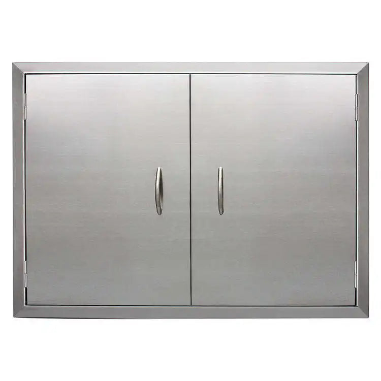 Outdoor BBQ Kitchen Door 201 304 Stainless Steel Double Door Wall Cabinets Modern Outdoor Kitchen Furniture