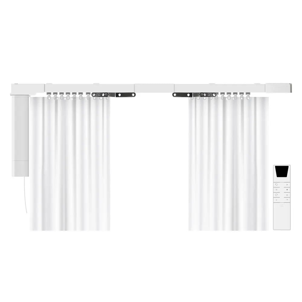 Zemismart Tuya Zigbee Rechargeable Electric Curtain Motor with Customized Slide Curtain Track Support Alexa Google Home Control