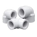 UPVC 90 Degree Elbow Double Inner Tooth Threaded Inner Wire Smooth Surface Universal Plumbing Fittings 20 25 32mm