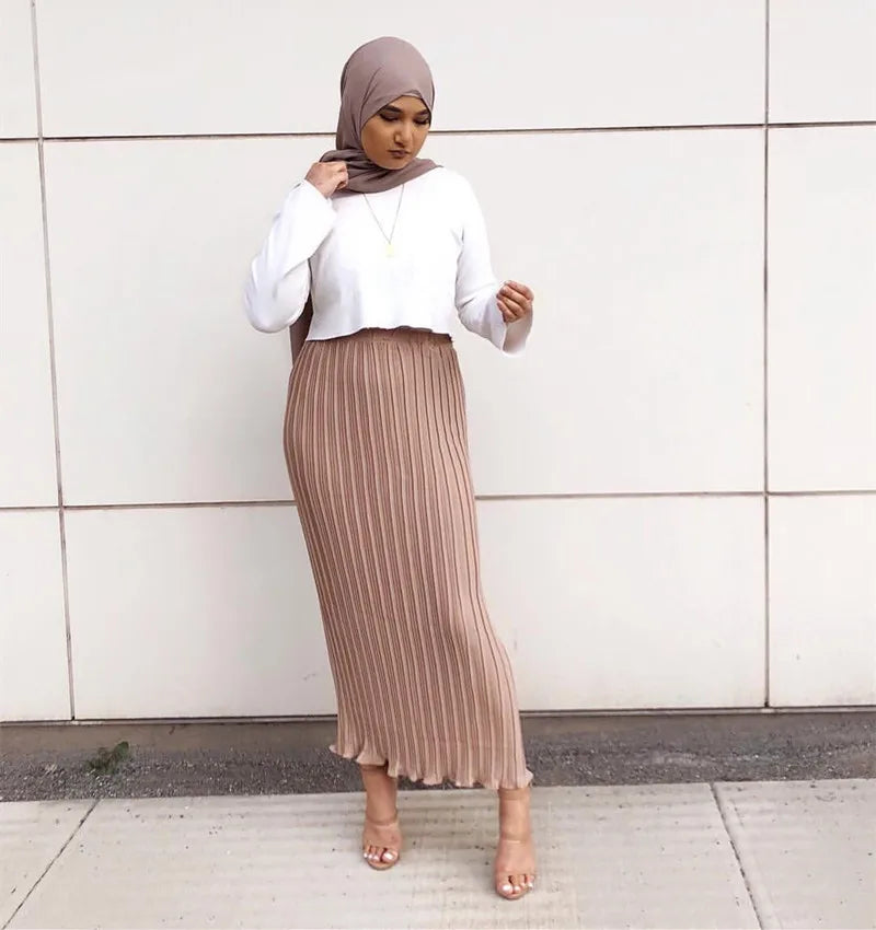 Loriya Special Sales Islamic Clothing Winter Modest Skirt Women Muslim Dresses Turkey Dubai Traditional Muslim Clothing