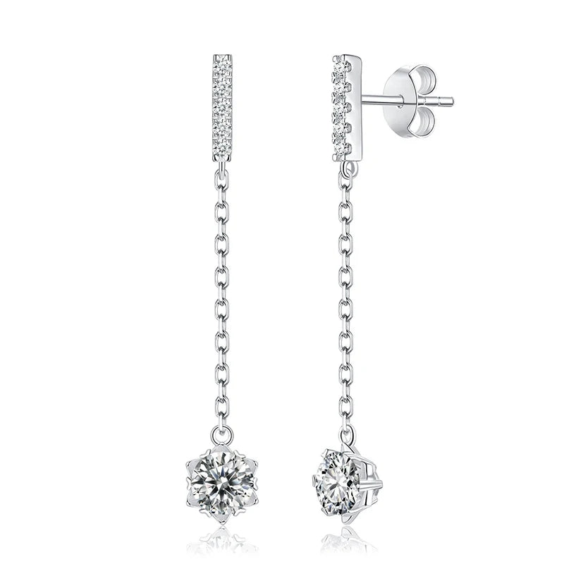 Fashion Jewelry S925 Silver Drop Dangle Earrings 925 Silver Jewelry