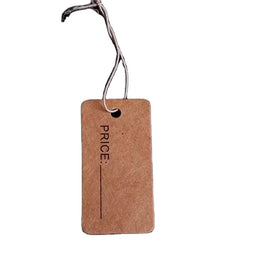 Luxury Eco-Friendly Gold Foil Printed Custom Hangtags for Garment Bags & Shoes-Craft Paper with Free Design