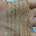 Hot Selling Au750 Gold Real Solid 18K Pure Gold Chain Roll Figaro Gold Necklace Chain Jewelry Wholesale Bulk Chains