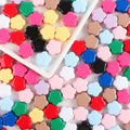 100pcs Solid Colored 14mm large hole big Flower Acrylic Loose Bead for DIY Mobile Phone Chain