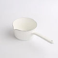 Solhui Customized Printing Enamel Sauce Pan Milk Pot Enamel Metal Pan With Instant Noodles Pot