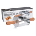 Low MOQ 2Pcs Stainless Steel Roller Slices with Oak Handle Perfect Shaped Pastry Dough Croissant Cutter Roller