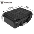 DPC068 Heavy Duty Plastic Black Waterproof Tool Cases