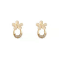 AA00764 Flower Ear Studs Earrings Cold Wind Advanced Sense Earrings Female
