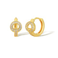 Jewelry 18k Gold Plated Brazilian Piercing Jewelry ZIRCON Hoop Earrings Fashion Earrings for Women 2023