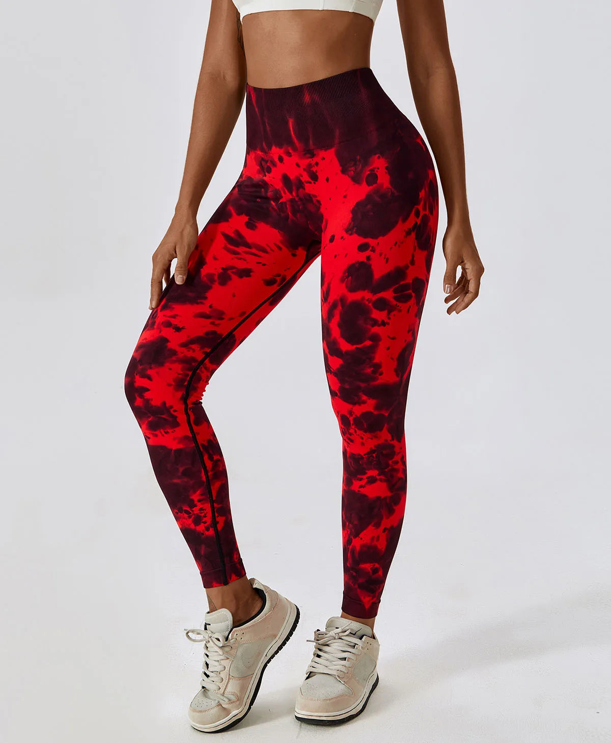 Top Selling Seamless GYM Fitness Sport Wear Yoga Sets Activewear Pants Clothes Workout Tie Dye Yoga Leggings for Women