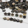 6mm 8mm Small Size Star Mother of Pearl Shell Hand Craft Pendant Charm Middle Hole Top Hole Bead for DIY Jewelry Making