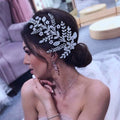 100% Real Bridal Headband Wedding Hair Accessories Leaf Headpiece Woman Pageant Jewelry Bride Headdress Hair Ornament MT521