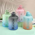 Custom Large Capacity PC Material Water Bottle with Revolving Lid Straw Portable for Sports & Travel for Back to School