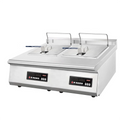 Commercial 2 Basket Electric Induction Deep Fryer with Digital Control and Adjustable Temperature for Restaurant Kitchens