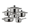 12pcs  Stainless Steel Nonstick Casserole Sauce Pan with Knob Induction Kitchen Cookware Set for Home Cooking and Milk Pot