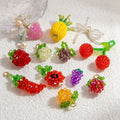 Handmade DIY Beads Pendant Pastoral Fruit Stainless Steel Accessories Necklace Bracelet Earrings Charms For Jewelry Making