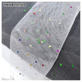 Guangzhou Zhongda Factory Prices Multi-color Shiny Sparkle 100 Polyester Net Tulle Mesh Fabric by the Yards
