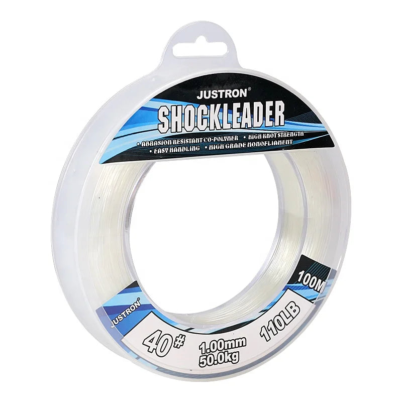 Shock Leaders Oem Customization 100m Premium Strength Fishing Monofilament Nylon Fishing Line Shock Leaders Hook Lines