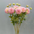D-DAH001 Burnt Orange Flowers Dahlia Flower Artificial Real Touch Dahlia Orange Artificial Flower for Wedding Decoration