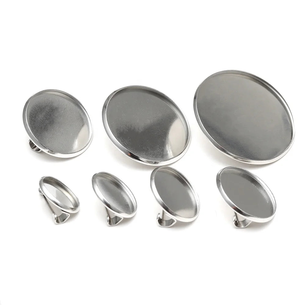 Wholesale Stainless Steel Long Pins Inner Round Steel Colored Base for Jewelry Accessories Components Findings