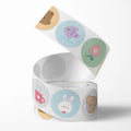500pcs/roll Bear Cute Stickers Packs for Thank You Sealing   Cartoon Wind Packaging Decoration DIY Hand Ledger Wholesale