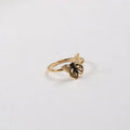 High End 18K Plain Gold Hollow Butterfly Rings Stainless Steel Trendy Simple Gold Plated Jewelry