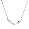 Fine 925 Sterling Silver Zircon Rhodium Plated Beads Charms Pendant Women Wedding Gift Necklace