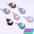 Natural Carved Gemstone Healing Stone Mix Necklace for Women With Custom Wholesale Bulk Butterfly Drop Shape Crystal Pendant