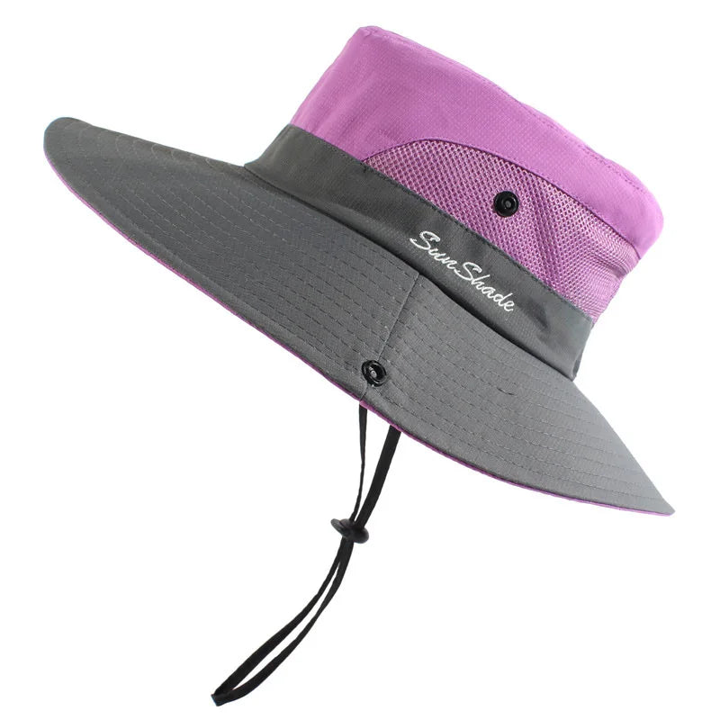 Customizable Outdoor Shading Summer Sun Hat Foldable Cartoon Leaf Pattern Bucket Hat for Beach Cycling Tour Daily Use Custom