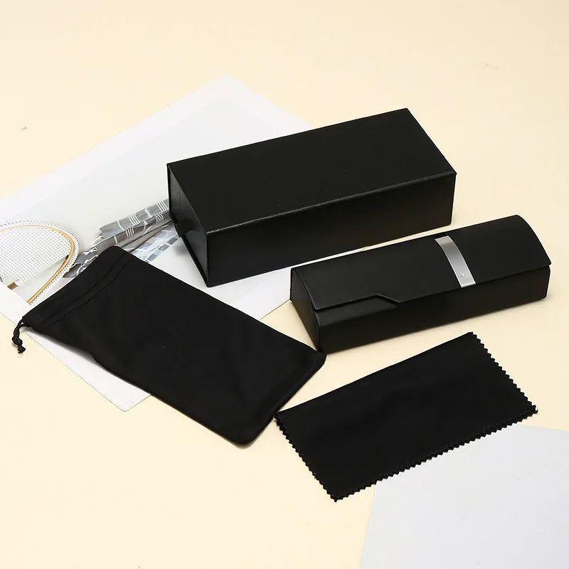 LBAshades Wholesale Custom Logo Cloth Pouch Glasses Case Package Eyeglasses Case PVC Leather Sunglasses Boxes Set