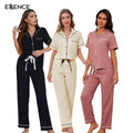 Summer Cotton Pyjamas Short Sleeve Loungewear Pajamas Women Sets Bamboo Pijamas Women's Sleepwear