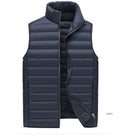 New Winter Casual Men's Quilted Vest Nylon Stand Collar Sleeveless Outerwear Wholesale