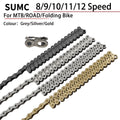 SUMC Bicycle Chain Wheel Factory Wholesale 12 Speed Mountain Bike Road Bike Chain Half Hollow Design Competitive Factory Price