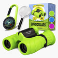 Factory Wholesale HD 8x21 Plastic Binoculars Magnifier Compass Set Outdoor Travel Gift for Kids Toys