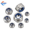 A2 Stainless Steel Serrated Flange Nut with Zinc Plated and Galvanized Finish Nylon Insert Lock Nut