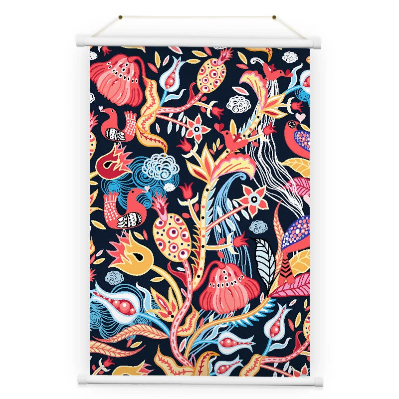 Wholesale Custom Durable Colorful Anime Wall Scroll up Banner Front Door Welcome Christmas Couplet Porch Banners MegaBDM