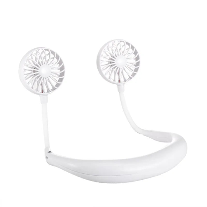 2023 Hanging Neck Fan Portable Outdoor Sports Wearable Fan Usb Rechargeable Lazy Mini Leafless air Cooling Fans